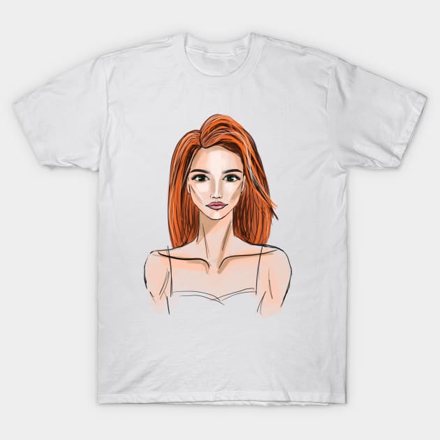 Fashion girl T-Shirt by Keen_On_Colors